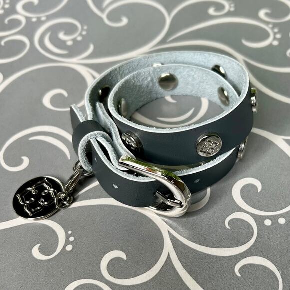 PopCharm Leather Bracelet - Gray - Picture 2 of 7